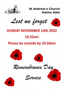 Remembrance Sunday 2022